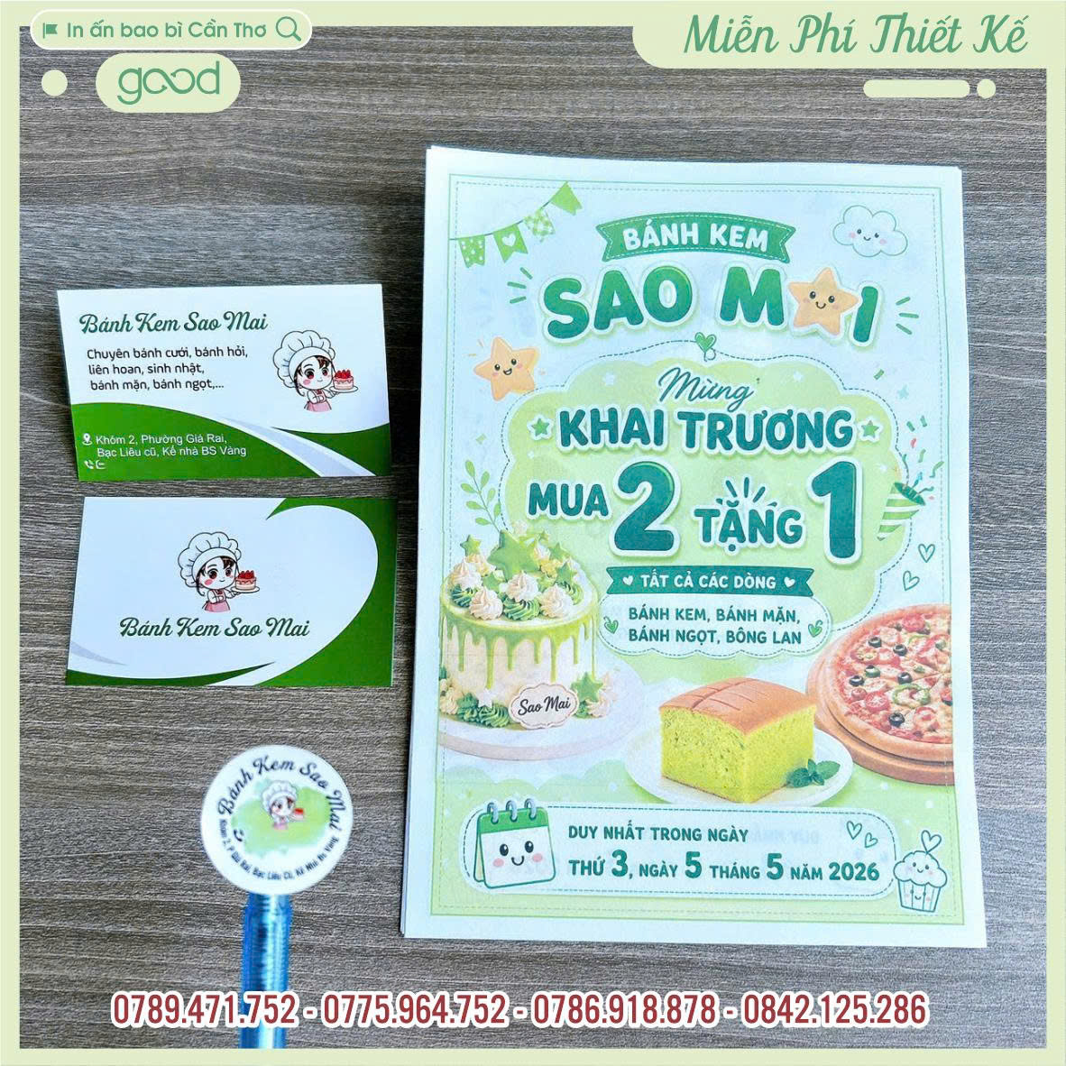 IN COMBO TỜ RƠI - CARD - TEM